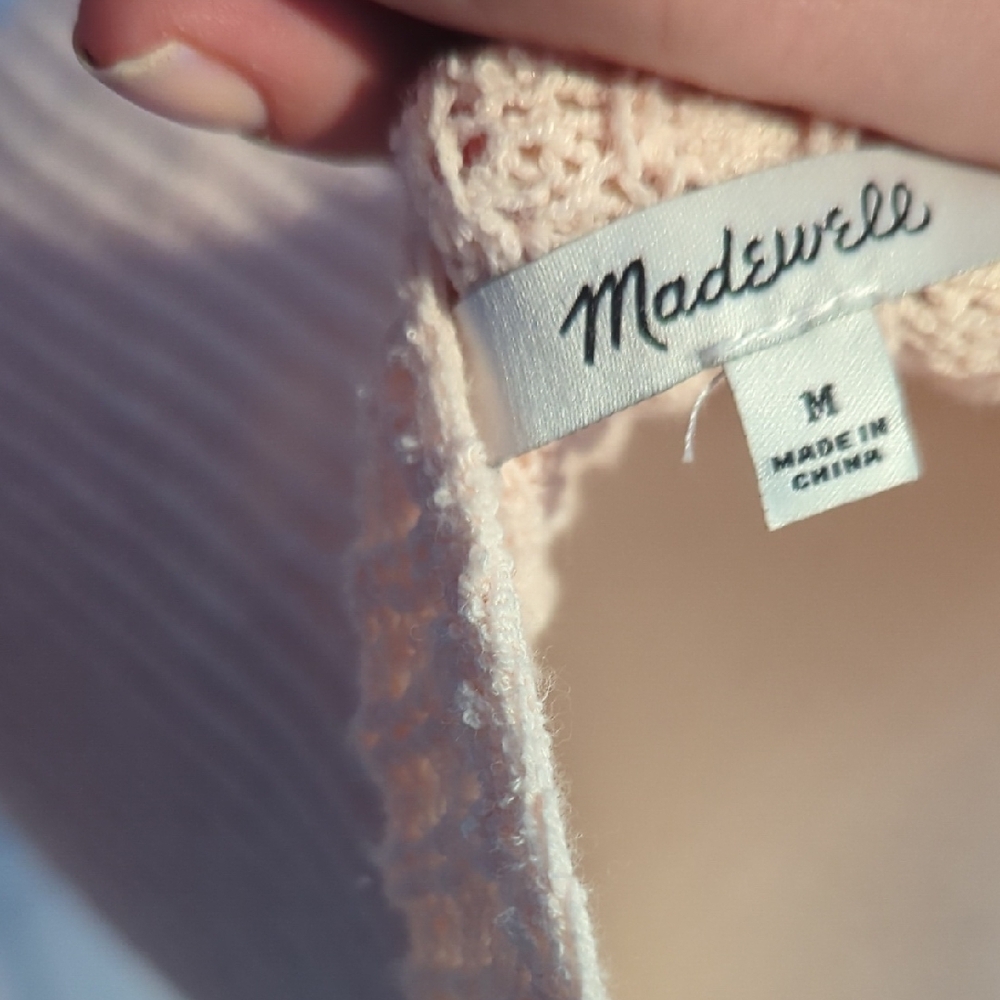 Madewell Light Pink Knit Tank Top - Picture 5 of 6